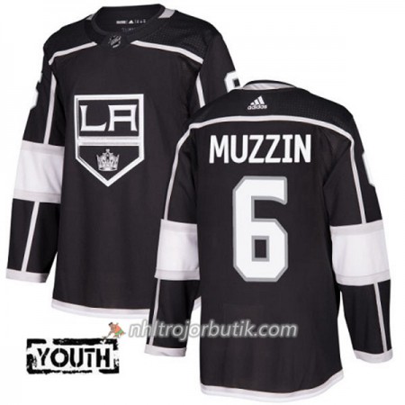 Män Ishockey Los Angeles Kings Tröja Jake Muzzin 6 Adidas 2017-2018 Svart Authentic